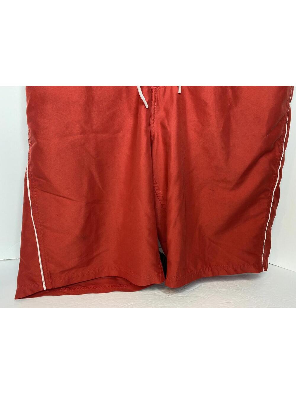 Old Navy / Red Board Shorts Swim Trunks Back Pocket Unlined UPF 40 / Size 36 - Picture 15 of 16